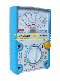 !!ยกเลิกการนำเข้า!! มัลติมิเตอร์ Analog Multimeter ยี่ห้อ Pro'skit รุ่น MT-2018 แบบเข็ม ของแท้ ราคาส่ง ประเทศไต้หวัน มาตราฐาน ISO