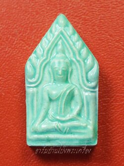 หลวงปู่ทิม วัดพระขาว ขุนแผนเคลือบยอดขุนพล ปี๒๕๕๑ พิมพ์เล็ก สีเชียว(องค์ที่1)