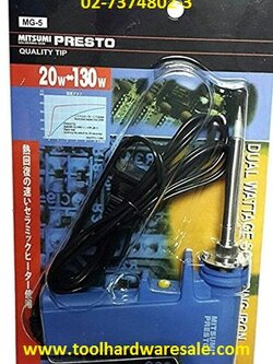 หัวแร้ง 20-130 w MITSUMI MG-5ราคา 100 บาท เครื่องมือบัดกรีงานช่าง