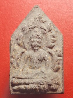 หลวงพ่อแทน วัดธรรมเสน ขุนแผนหน้ายักษ์ ปี๒๕๐๖ เนื้อผงสีเทา(องค์ที่8)