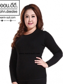 ลองจอนหญิงบิ๊กไซด์ ลองจอนคนอ้วน บุวูลพรีเมียมพลัส (เสื้อ+กางเกง)