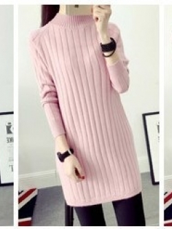 เสื้อกันหนาว เสื้อไหมพรมผู้หญิง ตัวยาวงานเกรดพรีเมี่ยม