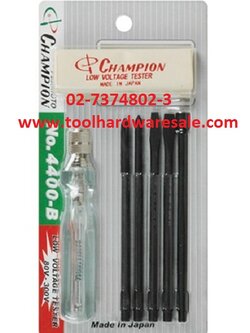 ไขควงลองไฟ CHAMPION Made in Japan แท้ ราคาส่ง 280บาท