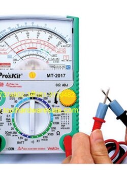 มัลติมิเตอร์ Pro’sKit 2017MTราคถูก มีมาตรฐาน ISO ประเทศไต้หวัน