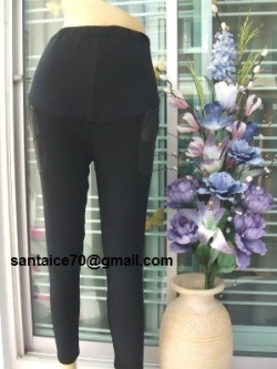 กางเกง บิ๊กไซด์บุผ้าดับเบิ้ลวุลพรีเมี่ยมด้านใน แต่งลายผ้าที่ด้านข้างสะโพก 2 ข้าง