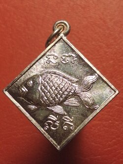 ปลาตะเพียน วัดดอนตูม รุ่นสอง เนื้อเงิน(องค์ที่3)