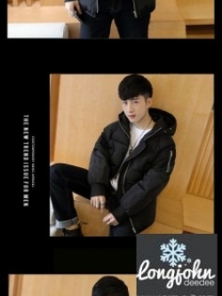 เสื้อโค้ทแขนยาว(ฮูด) บุด้านในผสม กันหนาว บุ #2