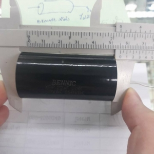 115*CนอนเหลืองCนอนไม่มีขั้วคาปาซิสเตอร์ทรงกระบอกพลาสติกสีดำยี่ห้อBENNICราคาตัวล่ะ