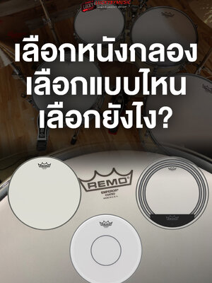 มือใหม่สายกลองชุด เลือกหนังกลองยังไง มีวิธีการเลือกแบบไหน ที่นี้มีคำตอบ