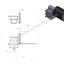 มอเตอร์เกียร์หนอน worm gear 12v 100w 45rpm เกียร์เหล็ก แรงบิดสูง