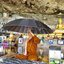 กลดพระธุดงค์มิเนียมไฟเบอร์น้ำหนักเบาแข็งแรงทนทานไฟฉายในตัว