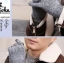 ถุงมือทอไหมพรม ผสมวูลเปอร์เซ็นต์สูง เล่นลายกราฟฟิค ทัชสกรีนได้ (ญ/ช)