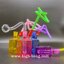 Colorful Glass Bong (6 cm.)(Purple)