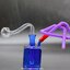 Colorful Glass Bong (6 cm.)(Purple)