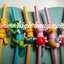 หลอดยืดหยุ่นหักงอได้ลายการ์ตูน(22 cm.)