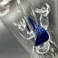 Glass Bong Double Crab Craw (Blue)