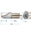 มอเตอร์เกียร์ 12v (planetary gear) 21rpm แรงบิดสูง **มือสองสภาพดี
