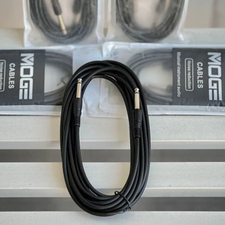 สายแจ็ค MOGE ขนาด 6M. สายแจ็คกีต้าร์โปร่ง ไฟฟ้า เบส รับสัญญาณได้ชัดเจน