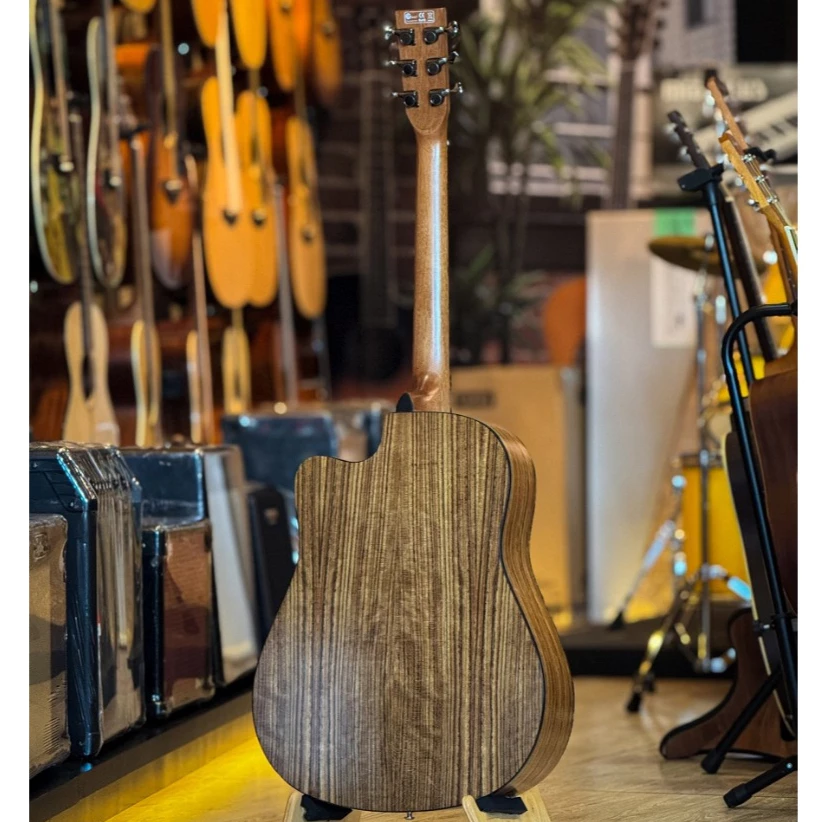 กีตาร์โปร่ง Kama รุ่น K4115C (ทรงเว้า) ขนาด 41 นิ้ว กีต้าร์โปร่ง ฟรี กระเป๋าNami ปิ๊ก4อัน ใบคอร์ด ประแจ