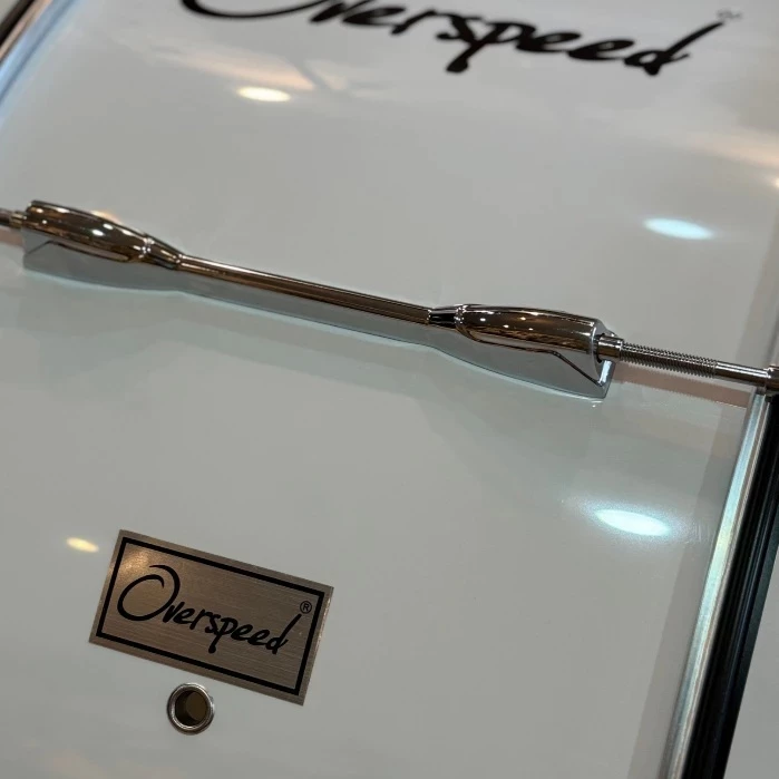 กลองใหญ่เดินแถว Overspeed 8 หลักคู่ กลองพาเหรด ขนาด 20 นิ้ว พร้อมขาแขวนอลูมิเนียมแข็งแรง ฟรีไม้ตีกลอง