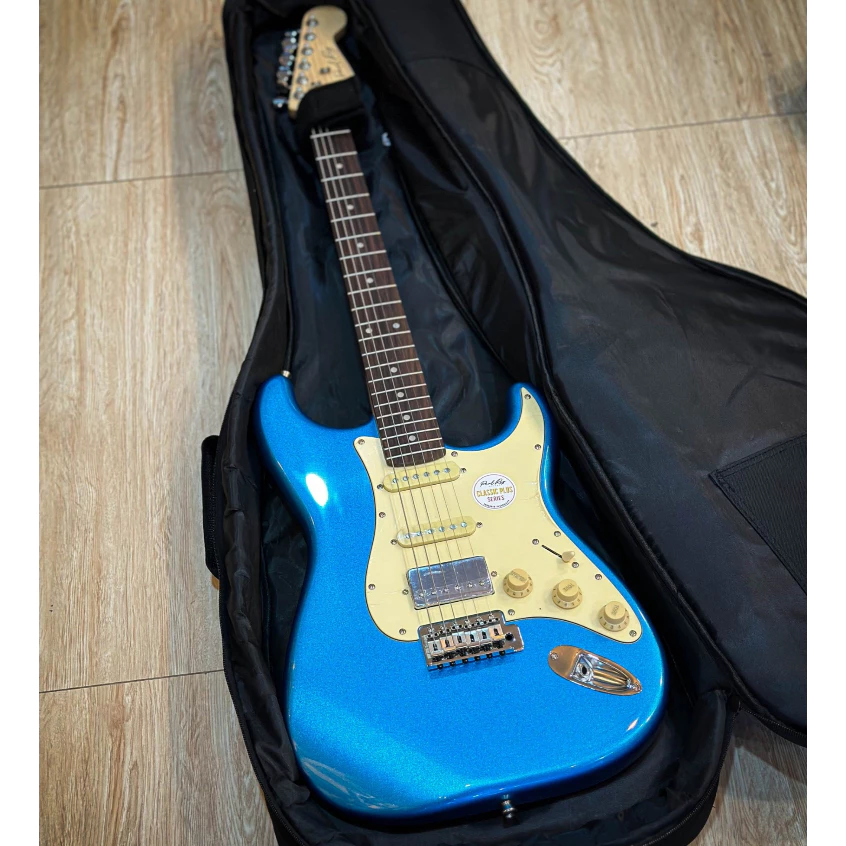 Paul Ray กีต้าร์ไฟฟ้า รุ่น Classic Plus S Roasted – Lake Placid Blue (Roasted Maple Fingerboard) พร้อมกระเป๋าแท้