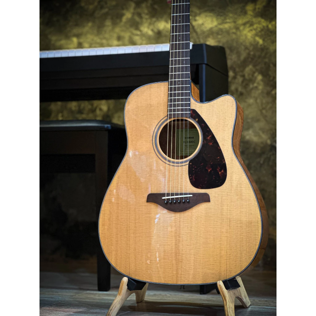 กีตาร์โปร่งไฟฟ้า Yamaha FGX800C หน้าไม้แท้ Top solid ภาคไฟฟ้าแท้ YAMAHA แถมฟรี ปิ๊ก 4อัน - รับประกันศูนย์ 1ปี จากยามาฮ่า