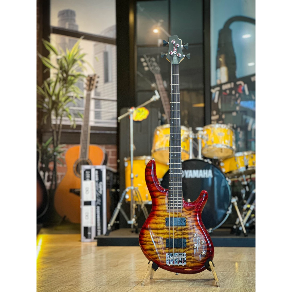 Cort เบส รุ่น Action Deluxe 4 สาย เบสไฟฟ้า Active Bass เซตตู้แอมป์ TB-15 สี Orange ฟรี สายแจ็ค