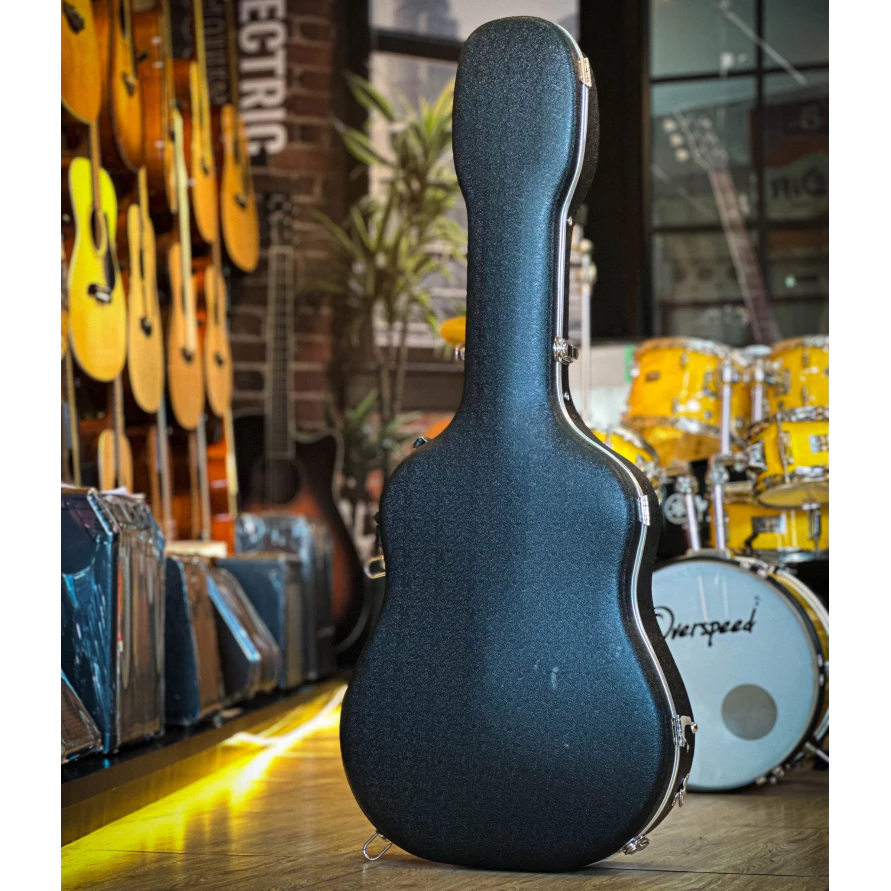 ฮาร์ดเคสกีตาร์โปร่ง WC501-BK สีดำ วัสดุ ABS ด้านในบุกำมะหยี่สีดำ ทรง D ขนาด 41 นิ้ว กระเป๋ากีตาร์โปร่ง