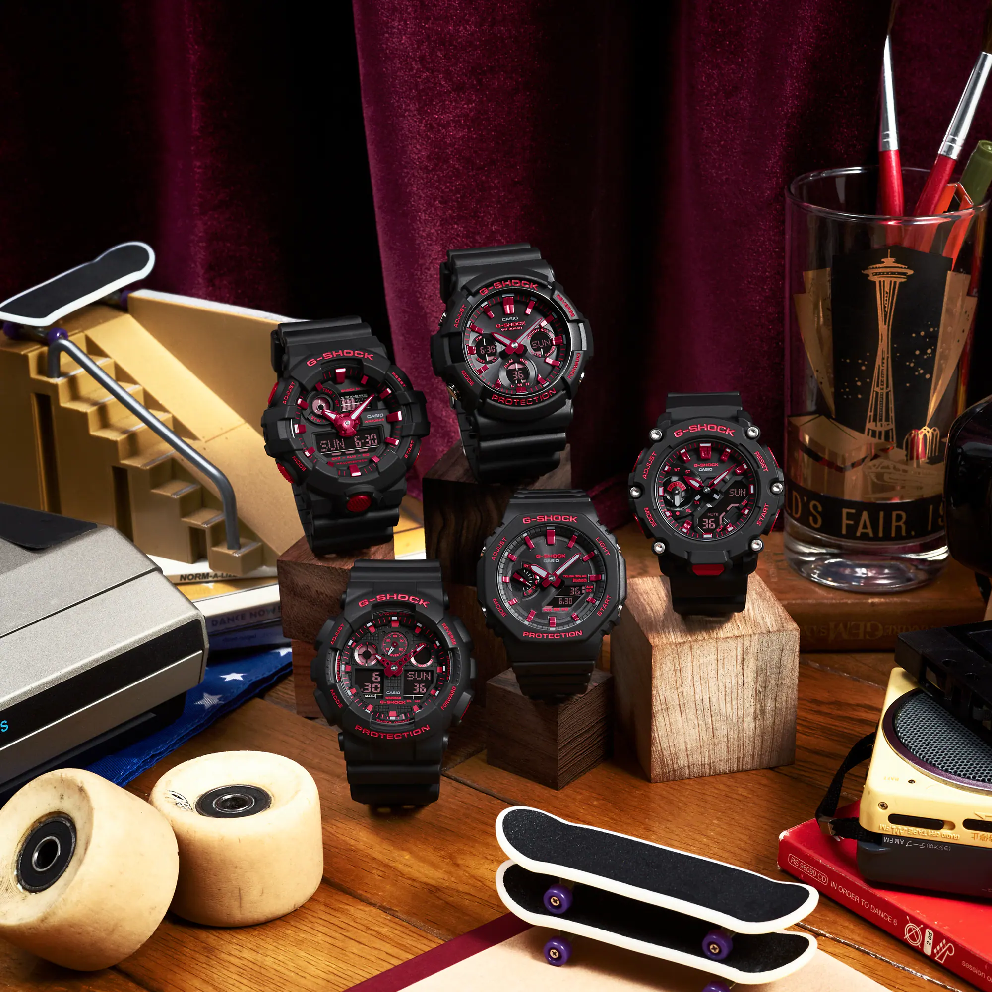 GA-100BNR-1A l Ignite Red Series l G-SHOCK