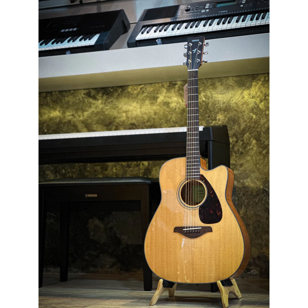 กีตาร์โปร่งไฟฟ้า Yamaha FGX800C หน้าไม้แท้ Top solid ภาคไฟฟ้าแท้ YAMAHA แถมฟรี ปิ๊ก 4อัน - รับประกันศูนย์ 1ปี จากยามาฮ่า