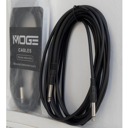 สายแจ็ค MOGE ขนาด 6M. สายแจ็คกีต้าร์โปร่ง ไฟฟ้า เบส รับสัญญาณได้ชัดเจน
